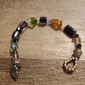 Multicolor Glass Beaded Bracelet